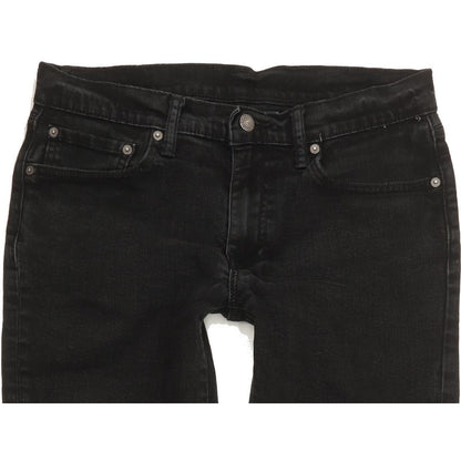 Levi's 511 Men Black Straight Slim Stretch Jeans W32 L32