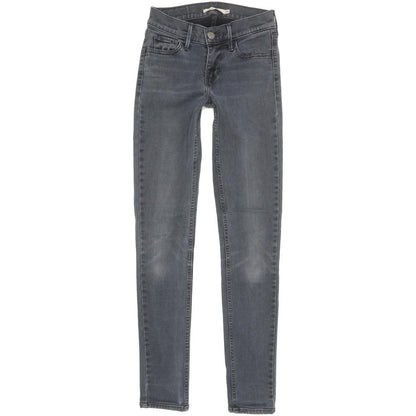 Levi's 710 Super Women Blue Skinny Slim Stretch Jeans W24 L28