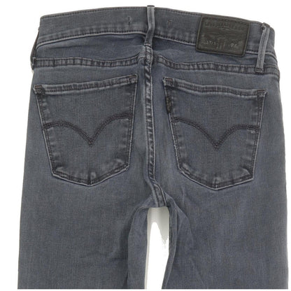 Levi's 710 Super Women Blue Skinny Slim Stretch Jeans W24 L28
