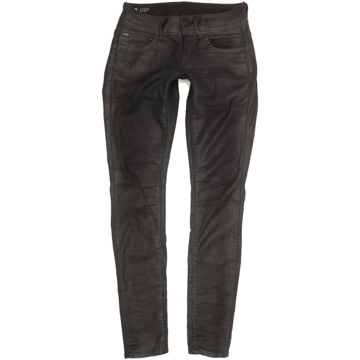 G-Star Lynn Mid Women Black Skinny Slim Stretch Jeans W27 L32