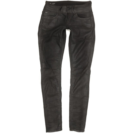 G-Star Lynn Mid Women Black Skinny Slim Stretch Jeans W27 L32