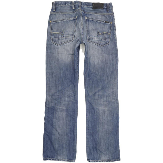 G-Star Coder Men Blue Straight Slim Jeans W32 L32