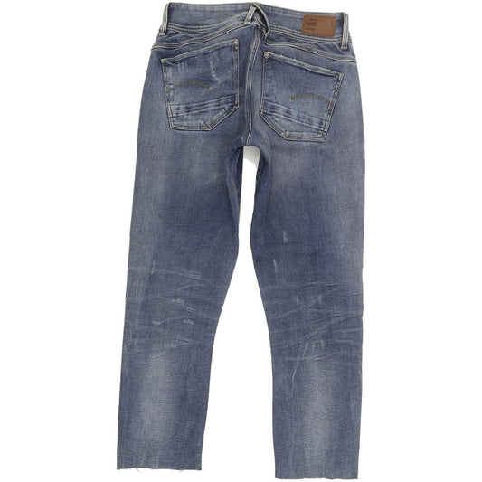 G-Star Lynn Mid Women Blue Skinny Slim Stretch Jeans W30 L25