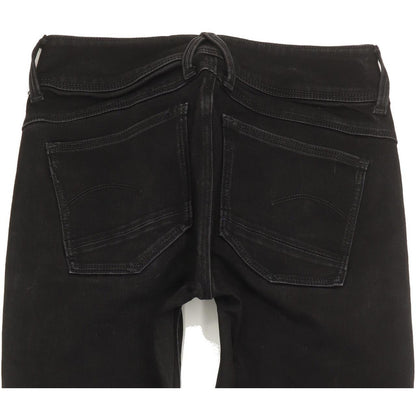 G-Star Lynn d-Mid Women Black Skinny Slim Stretch Jeans W28 L33