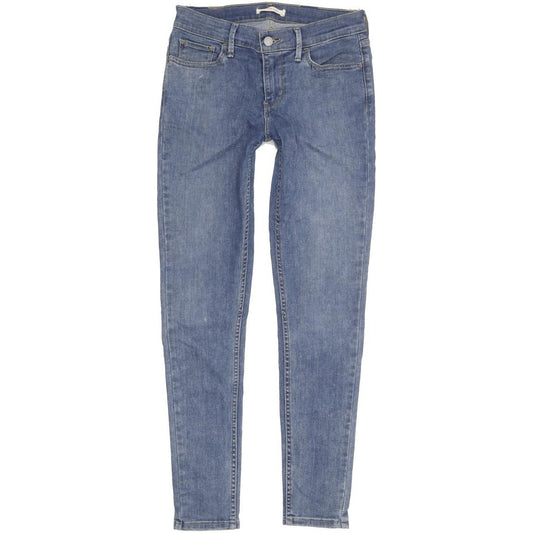 Levi's 710 Super Women Blue Skinny Slim Stretch Jeans W29 L29