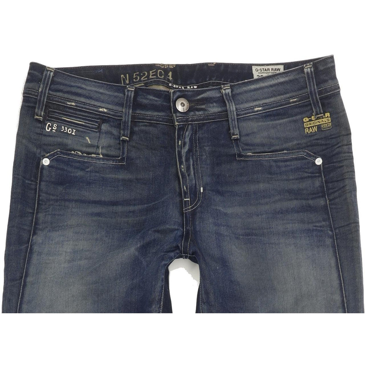 G-Star Jock Women Blue Straight Loose Jeans W30 L32