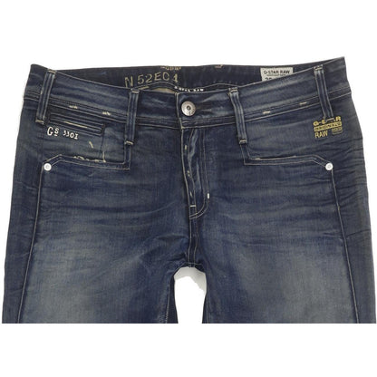 G-Star Jock Women Blue Straight Loose Jeans W30 L32
