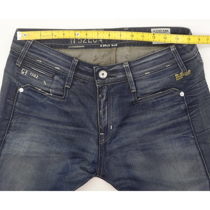 G-Star Jock Women Blue Straight Loose Jeans W30 L32