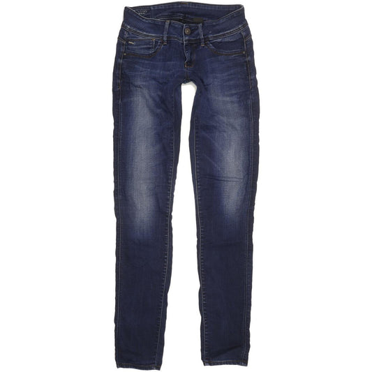 G-Star Lynn Mid Women Navy Skinny Slim Stretch Jeans W27 L34