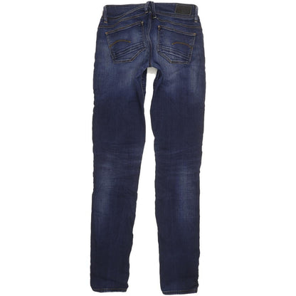 G-Star Lynn Mid Women Navy Skinny Slim Stretch Jeans W27 L34