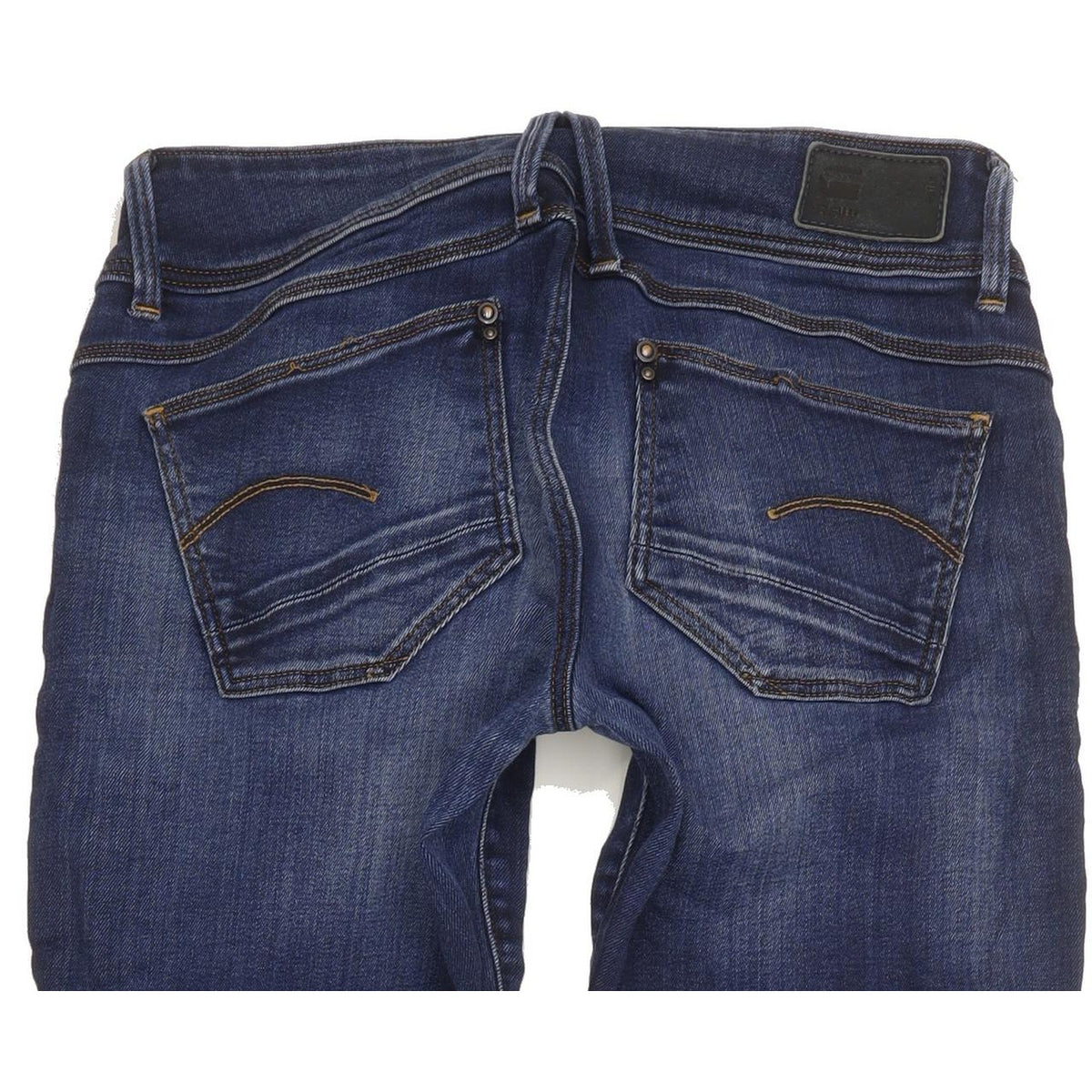 G-Star Lynn Mid Women Navy Skinny Slim Stretch Jeans W27 L34