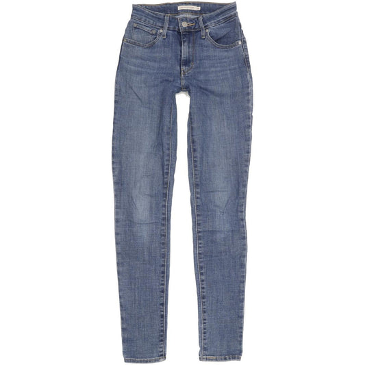 Levi's 721 Women Blue Skinny Slim Stretch Jeans W24 L30