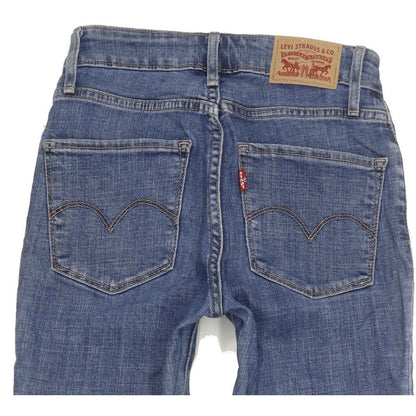 Levi's 721 Women Blue Skinny Slim Stretch Jeans W24 L30