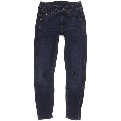 G-Star Arc 3D Mid Women Navy Skinny Slim Stretch Jeans W25 L28