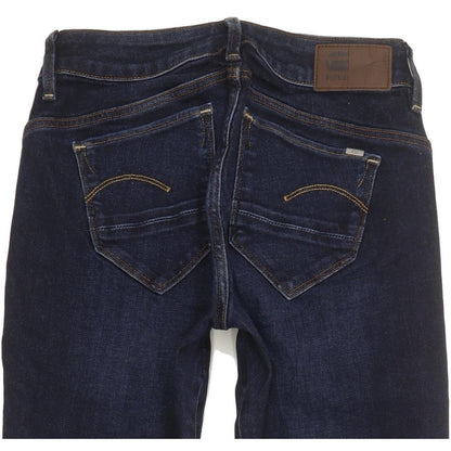 G-Star Arc 3D Mid Women Navy Skinny Slim Stretch Jeans W25 L28