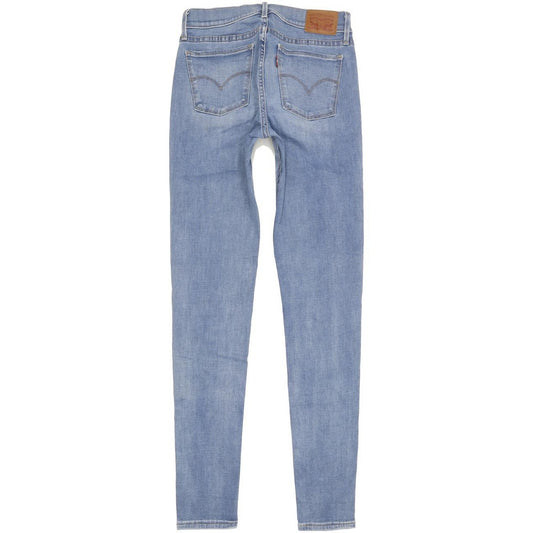 Levi's 710 Super Women Blue Skinny Slim Stretch Jeans W27 L30