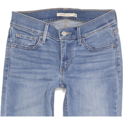 Levi's 710 Super Women Blue Skinny Slim Stretch Jeans W27 L30