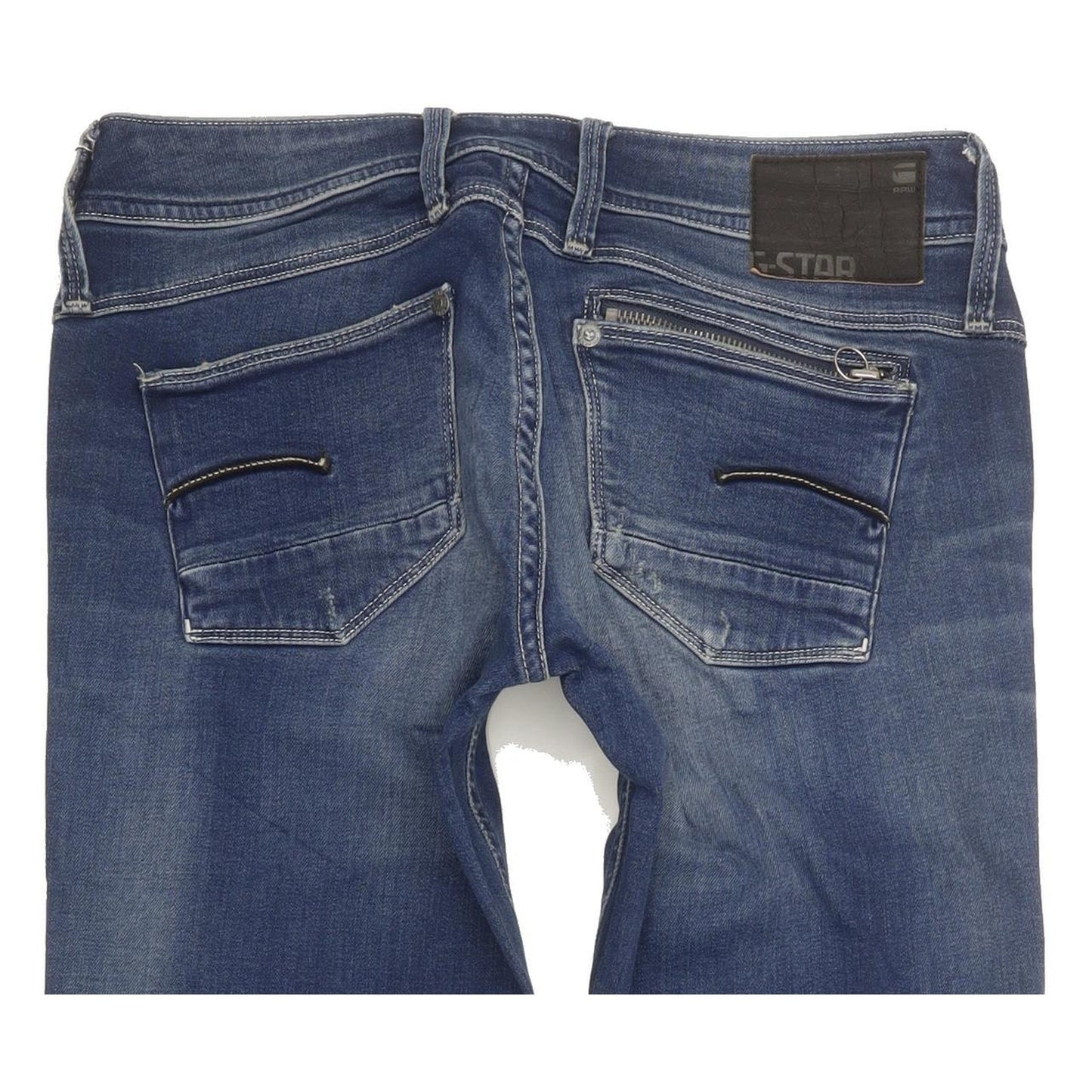 G-Star Attacc Women Blue Straight Slim Stretch Jeans W27 L32