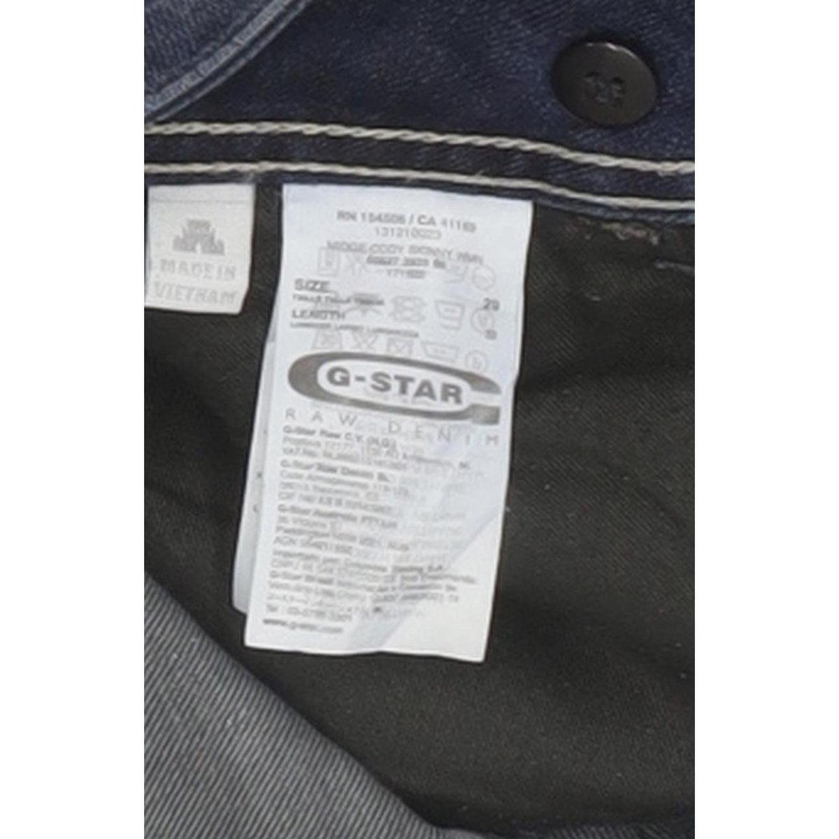 G-Star Midge Cody Women Blue Skinny Slim Stretch Jeans W29 L31