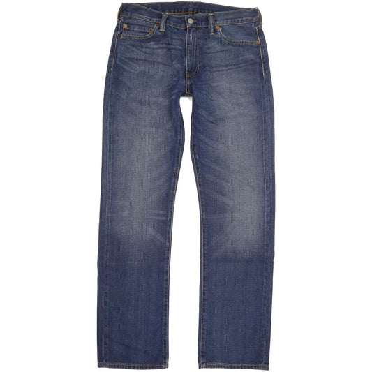 Levi's 504 Men Blue Straight Slim Jeans W33 L33