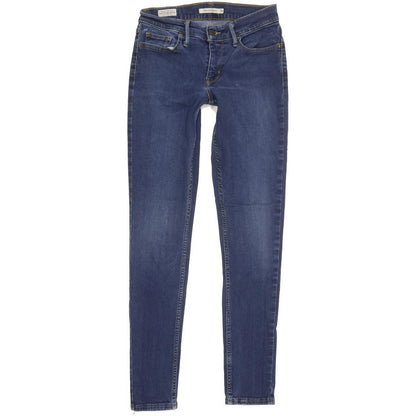Levi's 710 Super Women Blue Skinny Slim Stretch Jeans W28 L29