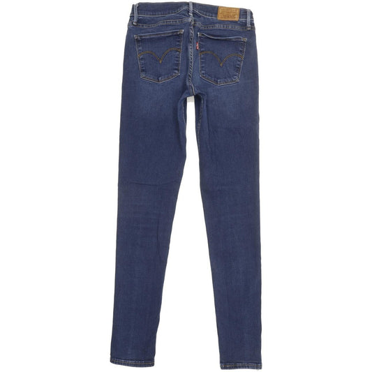 Levi's 710 Super Women Blue Skinny Slim Stretch Jeans W28 L29