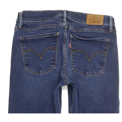 Levi's 710 Super Women Blue Skinny Slim Stretch Jeans W28 L29