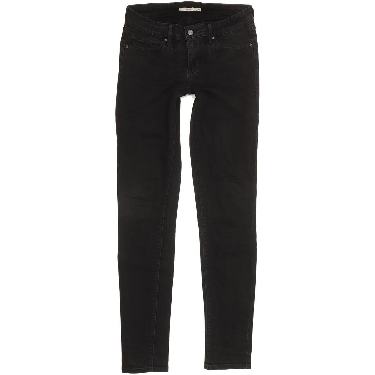 Levi's 711 Women Black Skinny Slim Stretch Jeans W29 L34