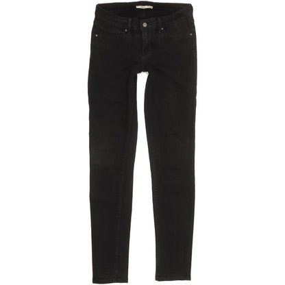 Levi's 711 Women Black Skinny Slim Stretch Jeans W29 L34