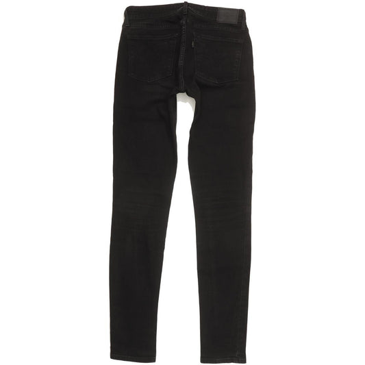 Levi's 711 Women Black Skinny Slim Stretch Jeans W29 L34
