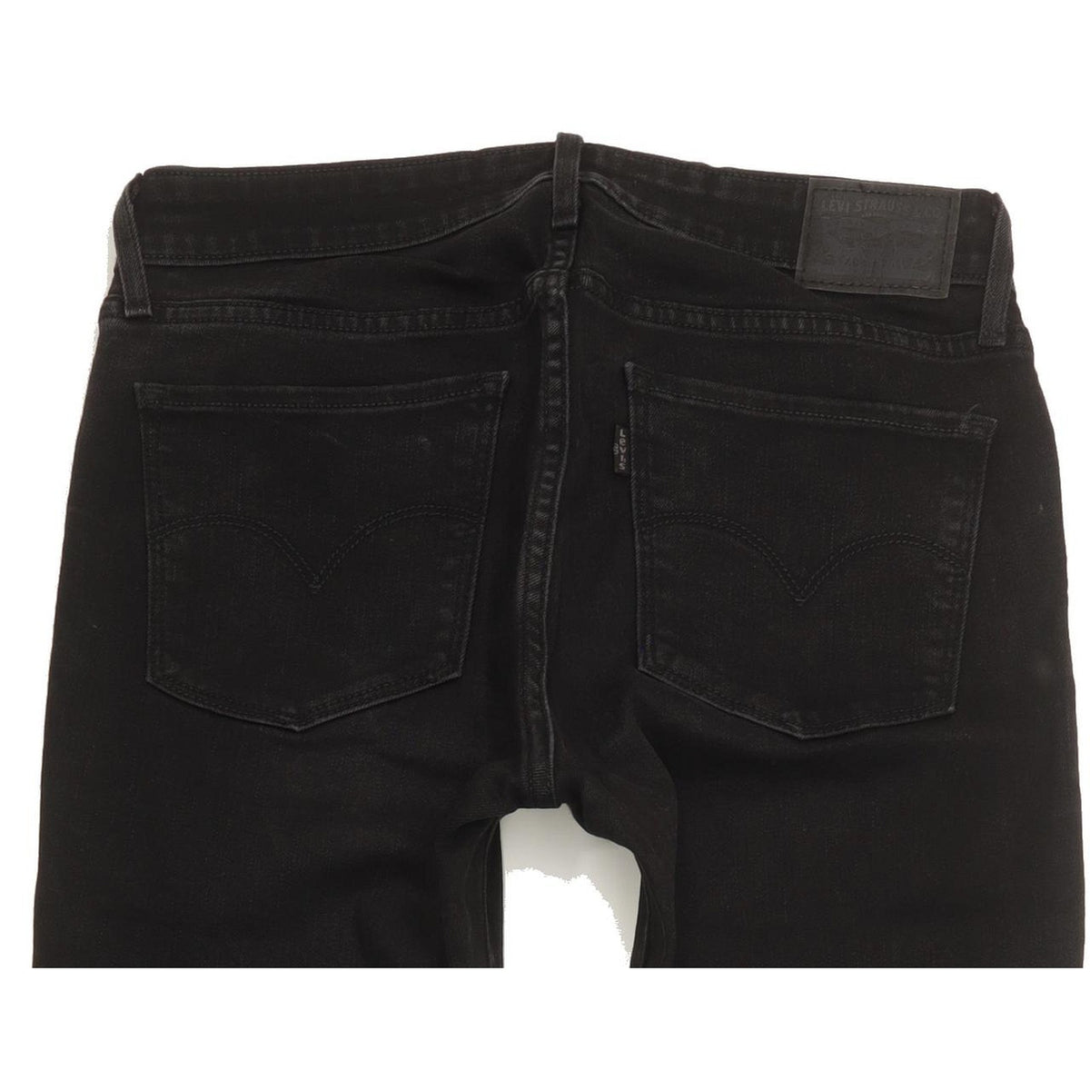 Levi's 711 Women Black Skinny Slim Stretch Jeans W29 L34