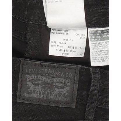 Levi's 711 Women Black Skinny Slim Stretch Jeans W29 L34