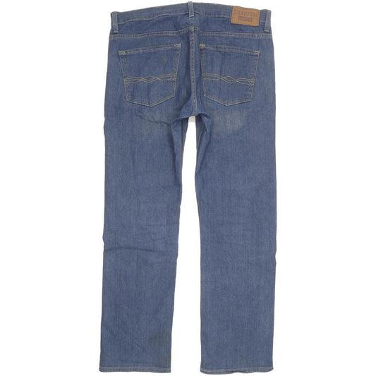 Levi's Denizen Men Blue Straight Regular Stretch Jeans W34 L30