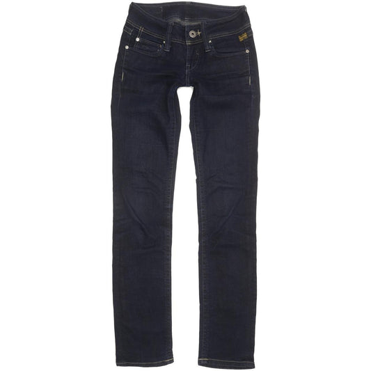 G-Star Ford Women Navy Straight Slim Stretch Jeans W25 L32