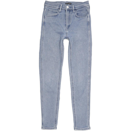 Levi's Line 8 Blue Skinny Slim Jeans High Waisted W27 L28