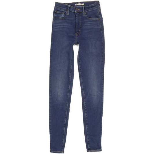 Levi's Mile Blue Skinny Slim Stretch Jeans High Waisted W27 L30