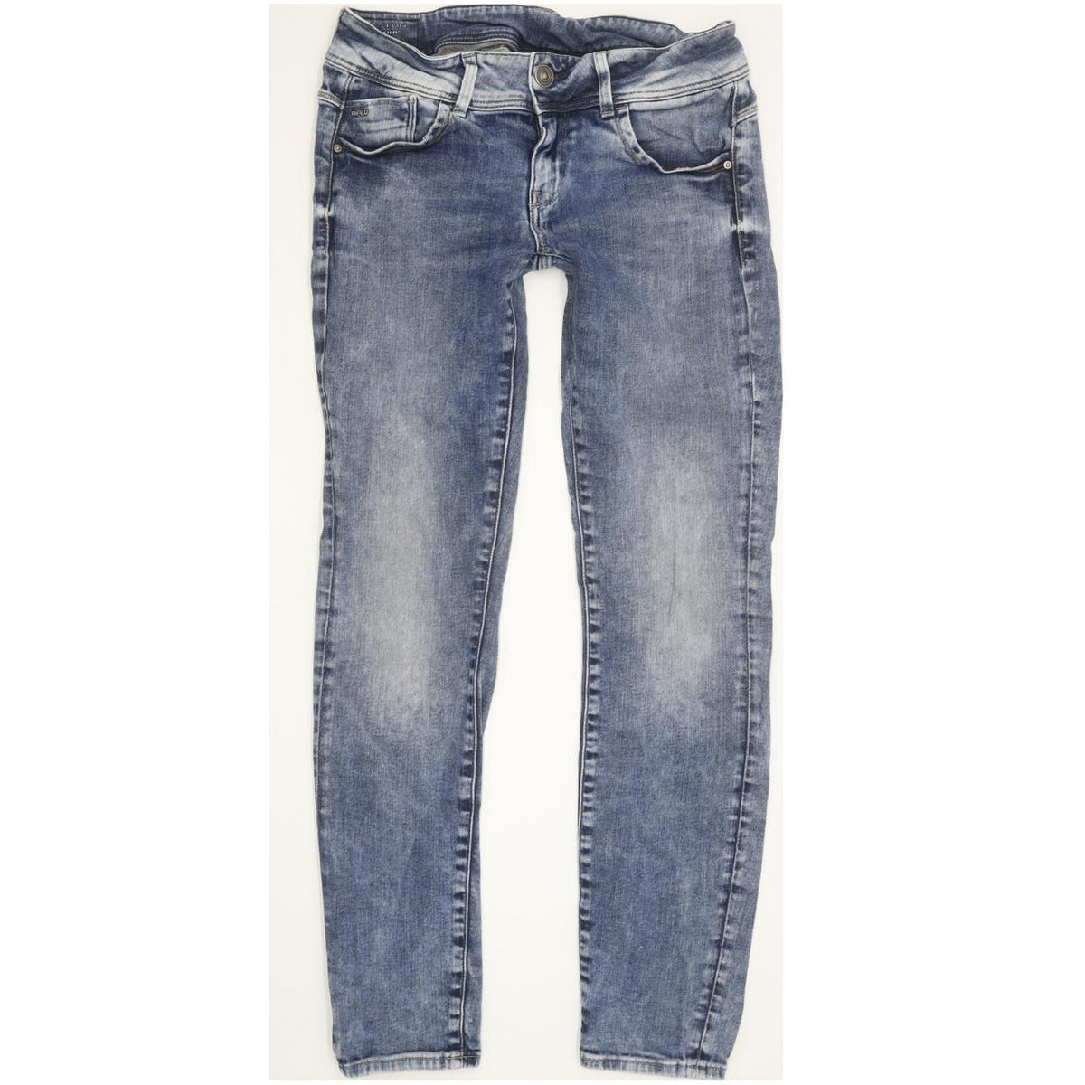 G-Star Lynn Mid Women Blue Skinny Slim Stretch Jeans W29 L30