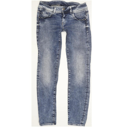 G-Star Lynn Mid Women Blue Skinny Slim Stretch Jeans W29 L30