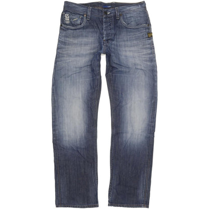 G-Star Attacc Men Blue Straight Loose Jeans W33 L32