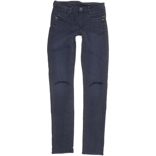G-Star New Radar Women Blue Skinny Slim Stretch Jeans W27 L32