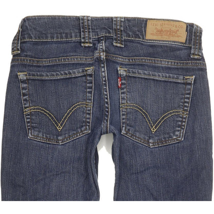 Levi's Women Blue Straight Slim Stretch Jeans W27 L29