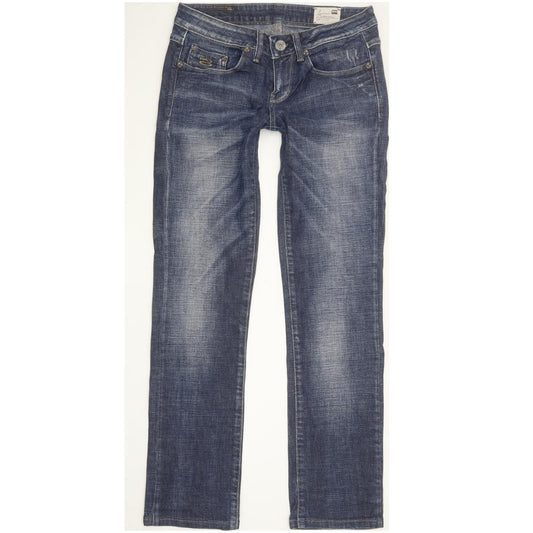 G-Star 3301 Women Blue Straight Slim Stretch Jeans W26 L28
