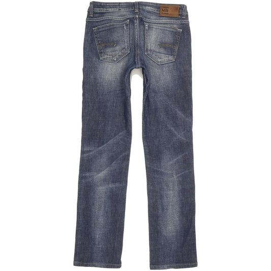 G-Star 3301 Women Blue Straight Slim Stretch Jeans W26 L28