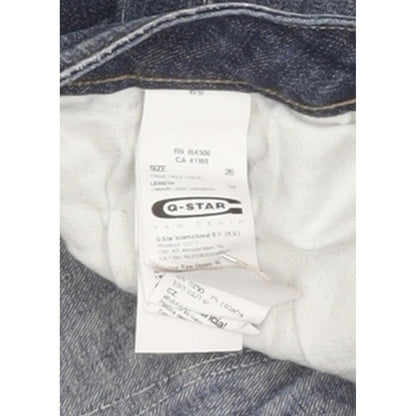 G-Star 3301 Women Blue Straight Slim Stretch Jeans W26 L28