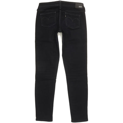 Levi's Slight Curve Women Black Skinny Slim Stretch Jeans W27 L29