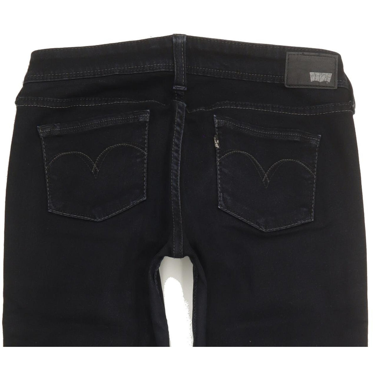 Levi's Slight Curve Women Black Skinny Slim Stretch Jeans W27 L29