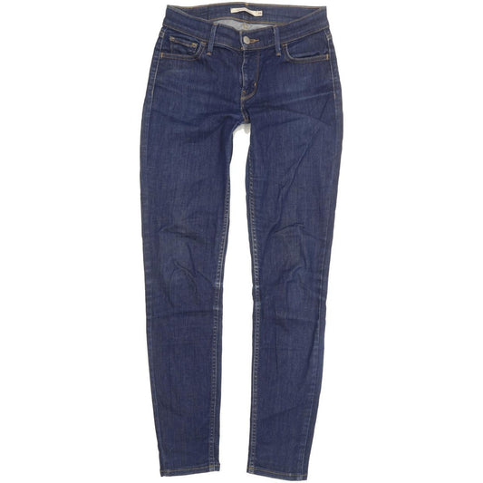 Levi's 710 Super Women Blue Skinny Slim Stretch Jeans W26 L27