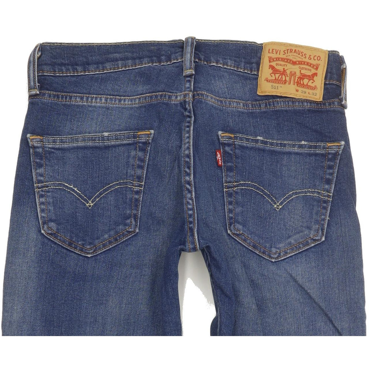 Levi's 511 Men Blue Straight Slim Stretch Jeans W29 L31