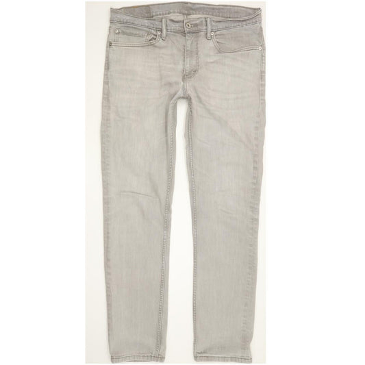 Levi's 511 Men Grey Straight Slim Stretch Jeans W34 L31