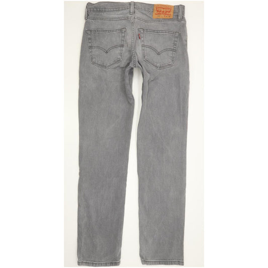 Levi's 511 Men Grey Straight Slim Stretch Jeans W31 L31